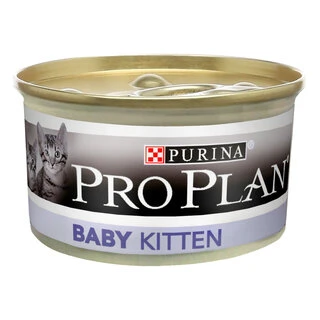 Упаковка влажного корма для котят Purina Pro Plan Baby Kitten от 1 до 12 месяцев Мусс с курицей 85 г х 24 шт.