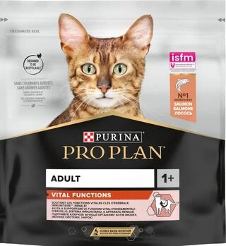 Сухий корм для дорослих котів Purina Pro Plan Adult 1+ Derma Care для підтримання здоров'я шкіри та краси шерсті з лососем 400 г