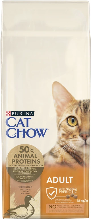 Сухий корм для дорослих котів Purina Cat Chow Adult з качкою 15 кг