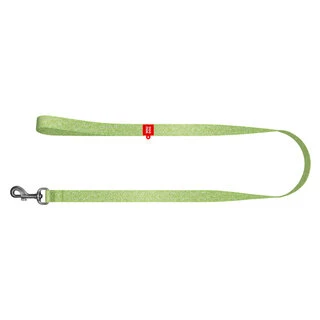 Поводок для собак з відновленого бавовни WAUDOG Re-cotton світловідбиваючий, Ш 20 мм, Дл 200 см, салатовий