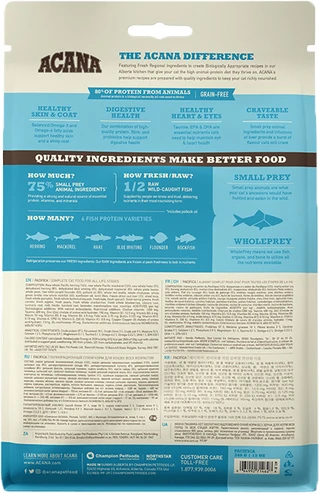 Сухой беззерновой корм Acana Pacifica Cat для котят и котов сельдь/макрель/хек 0.34 кг (арт a64134)