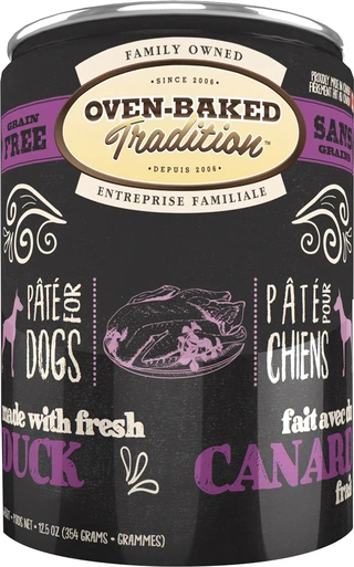 Вологий корм Oven-Baked Tradition Bio Biscuit повністю беззерновий паштет для собак з свіжого м'яса качки 354 г