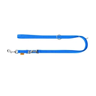 Поводок-перестежка "Dog Extremе" нейлоновый двойной (ширина 25мм, длина 100-180см), голубой
