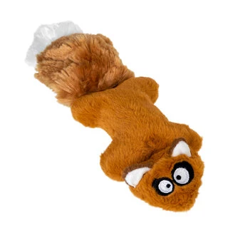 Іграшка для собак Белка з 2-ма пищалками GiGwi Plush, плюш, штучне хутро, гума, 24 см