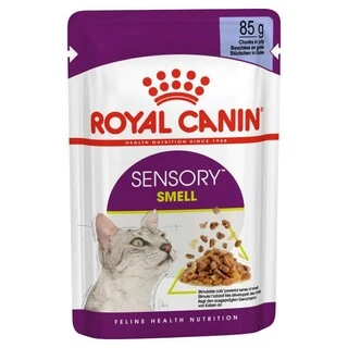 ПАК. Вологий корм Royal Canin SENSORY SMELL JELLY (Желе) для дорослих котів, вибагливих у харчуванні 12 шт по 85 г