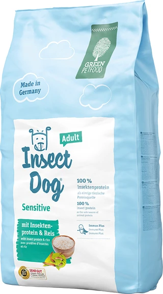 Сухий корм для дорослих собак Green Petfood InsectDog Sensitive 10 кг