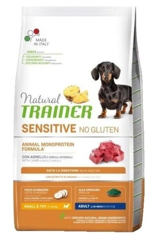 Сухой корм Trainer Natural Dog Sensitive Adult Mini Small &amp;amp; Toy with Lamb and whole cereals для взрослых собак мелких пород с ягненком и цельными злаками 7 кг