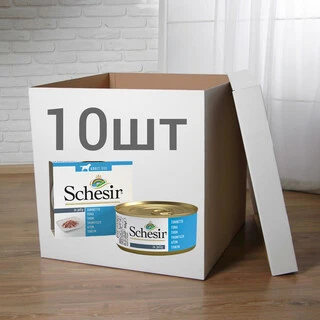ПАК. Влажный корм для собак Schesir Tuna тунец 10шт по 150 г