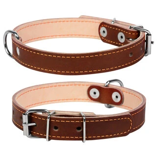 Ошейник &quot;CoLLaR&quot; двойной (ширина 20мм, длина 32-40см), коричневый
