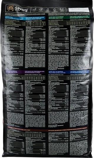 Сухий корм для довгошерстих котів Savory зі свіжим лососем та білою рибою 8 кг
