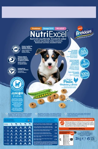 Сухий корм для молодих собак Brekkies Dog Junior з куркою 3 кг