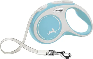 Поводок-рулетка Flexi New Comfort S лента 5 м Голубой