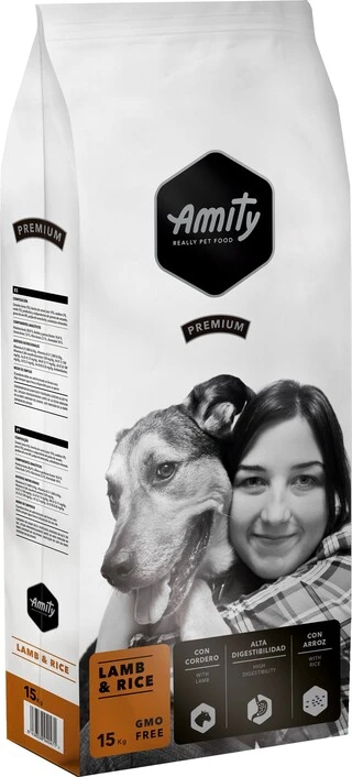 Корм для собак Amity Lamb&amp;amp;Rice дієтичний з ягням та рисом 15 кг (8436538940471)