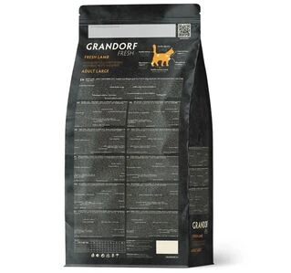 Корм сухой для взрослых кошек больших пород Grandorf FRESH LAMB &amp;amp; SWEET POTATO ADULT LARGE CAT ягненок с бататом, 400 г
