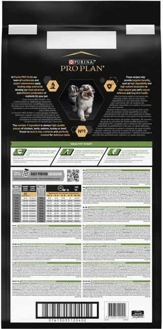 Сухий корм PRO PLAN Medium Puppy Healthy Start для цуценят середніх порід, з куркою 12 кг