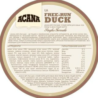 Сухой гипоаллергенный корм для собак всех пород ACANA Free-Run Duck 2 кг (a57120)