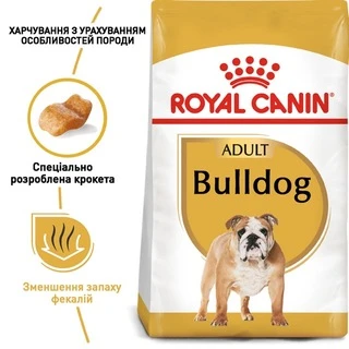 Корм Royal Canin Bulldog Adult сухой для взрослых собак породы бульдог 3 кг