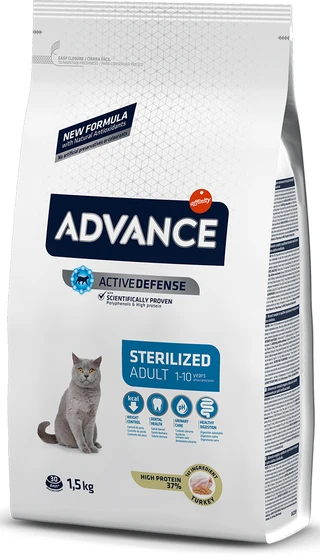Сухой корм для стерилизованных котов и кошек Advance Sterilized 1.5 кг (8410650160474)
