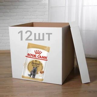 ПАК. Вологий корм Royal Canin BRITISH SHORTHAIR ADULT для дорослих котів британської породи 12шт по 85 г