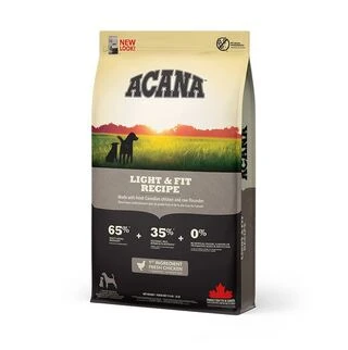 Сухой корм для взрослых собак всех пород ACANA Light &amp;amp; Fit курица и индейка 6 кг