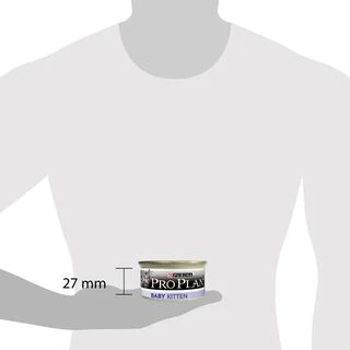 Упаковка вологого корму для кошенят Purina Pro Plan Baby Kitten від 1 до 12 місяців Мус з куркою 85 г х 24 шт.