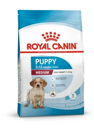 Сухой корм Royal Canin MEDIUM PUPPY для щенков Средних пород 4 кг