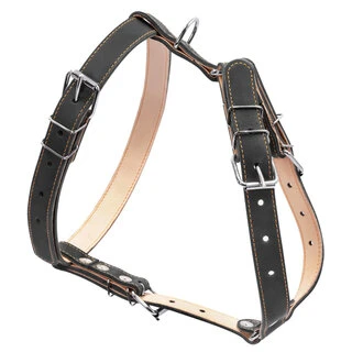 Шлея &quot;CoLLaR&quot; двойная  (ширина 25мм, А:49-68см, В:68-80см), черный