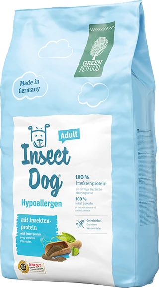 Сухий корм для дорослих собак Green Petfood InsectDog Hypoallergen 900 г