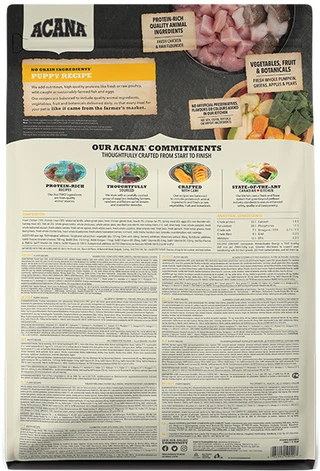 Сухой корм для собак ACANA Puppy Recipe для щенков всех пород 2 кг (a50020)