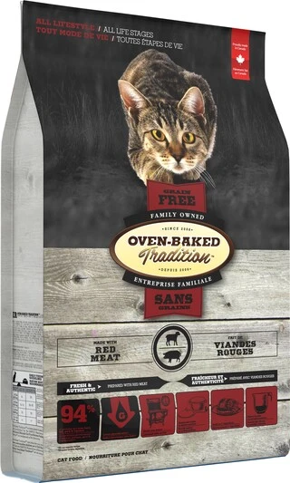 Беззерновий сухий корм для кішок Oven-Baked з червоного м'яса 4.54 кг