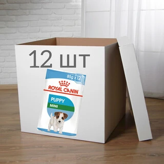 ПАК.Влажный корм Royal Canin MINI PUPPY для щенков Мелких пород 12 шт по 85 г