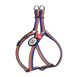 Анатомічний нашийник для собак WAUDOG Nylon з QR паспортом, малюнок "Лінія 1", пластиковий фастекс, Ш 10 мм, Дл 28-40 см