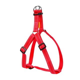 Регульована нейлонова шлея "Dog Extremе" (ширина 25мм, В:60-90см), червона