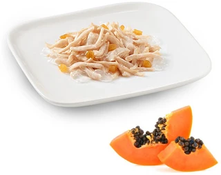 ПАК. Влажный корм для собак Schesir Chicken Papaya курица с папайей 10шт по  150 г