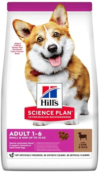 Сухий корм для дорослих собак малих і мініатюрних порід Hill’s Science Plan Adult Small&amp;amp;Mini з ягням та рисом 0.3 кг