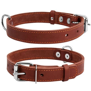 Нашийник &quot;CoLLaR&quot; одинарний (ширина 25мм, довжина 38-50см), коричневий