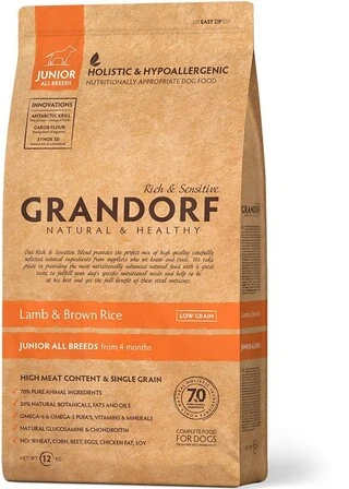 Сухой корм Grandorf Sensitive Care Holistic LAMB &amp;amp; TURKEY Junior для щенков с 4 месяцев 10 кг
