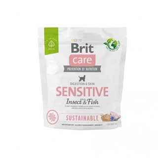 Сухий корм Brit Care Dog Sustainable Sensitive Сухий корм з рибою та комахами для собак з чутливим травленням 1 кг
