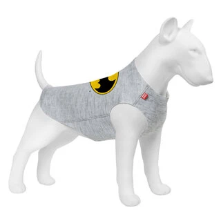Футболка для собак WAUDOG Clothes, малюнок &quot;Логотип Бетмена&quot;, M47, B 70-76 см, С 41-46 см