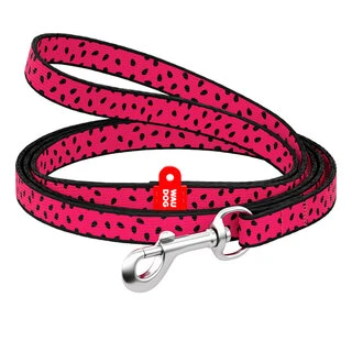 Поводок для собак нейлоновий WAUDOG Nylon, малюнок &quot;Арбуз&quot;, Ш 10 мм, Дл 122 см