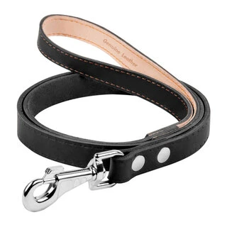 Поводок &quot;CoLLaR&quot; одинарный, непрошитый (ширина 14мм, длина 122см), черный